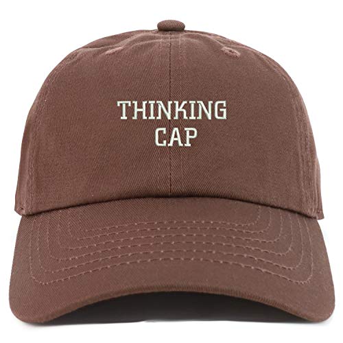 Trendy Apparel Shop Youth Thinking Cap Adjustable Soft Crown Baseball Cap