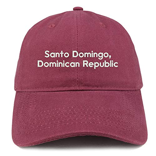 Trendy Apparel Shop Santo Domingo Embroidered Cotton Unstructured Dad Hat