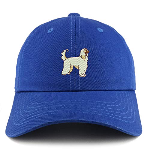 Trendy Apparel Shop Afghan Dog Embroidered Low Profile Soft Cotton Dad Hat Cap