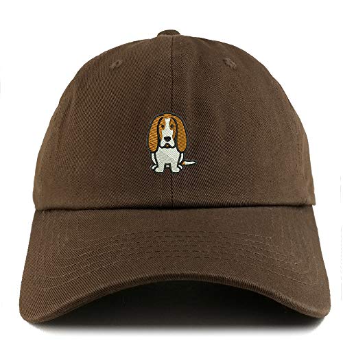 Trendy Apparel Shop Basset Hound Dog Embroidered Low Profile Soft Cotton Dad Hat Cap