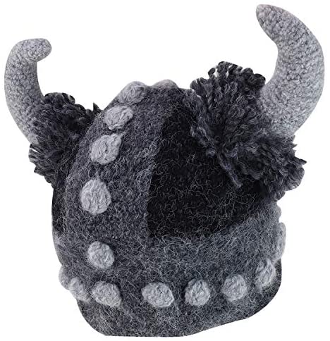 Trendy Apparel Shop Peruvian Handmade Viking Asterix Knit Beanie Hat