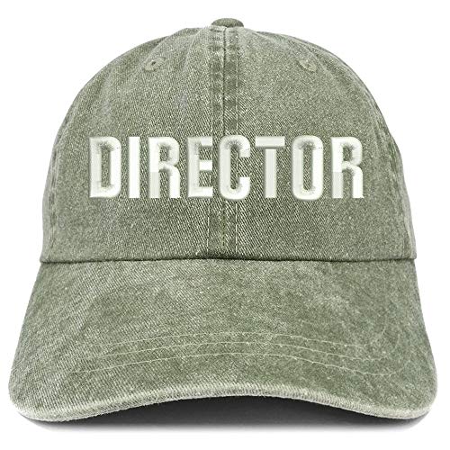 Trendy Apparel Shop Director Embroidered Washed Low Profile Cap