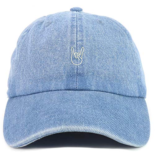 Trendy Apparel Shop Youth Rock On Logo Adjustable Soft Crown Baseball Cap