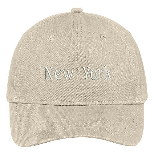 Trendy Apparel Shop New York City Embroidered Low Profile 100% Cotton Adjustable Cap