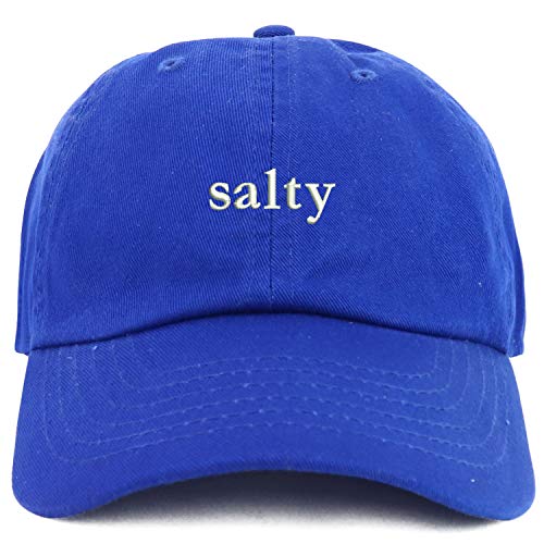 Trendy Apparel Shop Youth Salty Embroidered Adjustable Soft Crown Baseball Cap