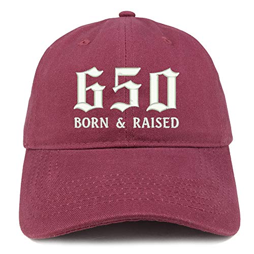 Trendy Apparel Shop 650 Born and Raised San Francisco Embroidered Brushed Cap