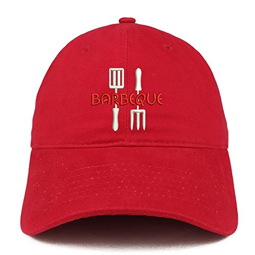 Trendy Apparel Shop Barbeque Embroidered Low Profile Soft Cotton Baseball Cap