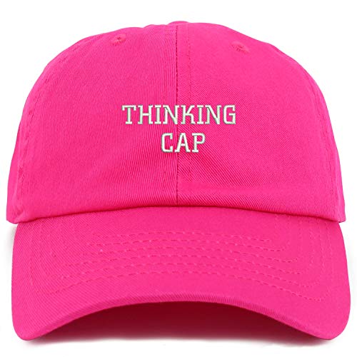 Trendy Apparel Shop Youth Thinking Cap Adjustable Soft Crown Baseball Cap