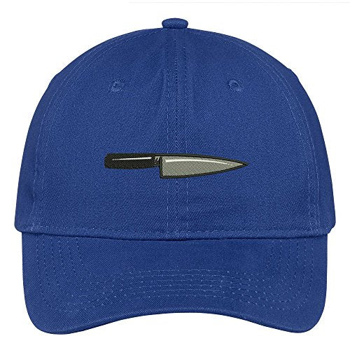 Trendy Apparel Shop Knife Embroidered Low Profile Soft Cotton Brushed Baseball Cap