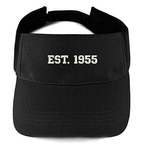 Trendy Apparel Shop EST 1955 Embroidered - 66th Birthday Gift Summer Adjustable Visor