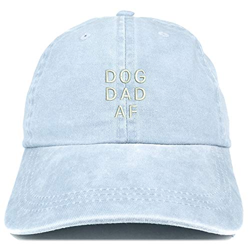 Trendy Apparel Shop Dog Dad AF Embroidered Washed Low Profile Cap