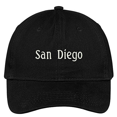 Trendy Apparel Shop San Diego City Embroidered Low Profile 100% Cotton Adjustable Cap