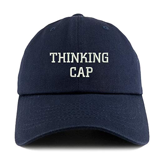 Trendy Apparel Shop Thinking Cap Solid Adjustable Unstructured Dad Hat