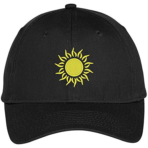 Trendy Apparel Shop Sunburst Embroidered High Profile Structured Baseball Cap