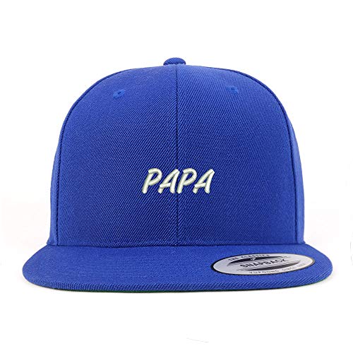 Trendy Apparel Shop Papa Structured Flatbill Snapback Cap