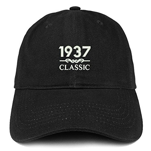 Trendy Apparel Shop Classic 1937 Embroidered Retro Soft Cotton Baseball Cap