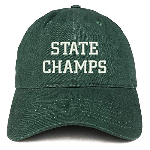 Trendy Apparel Shop State Champs Embroidered Unstructured Cotton Dad Hat