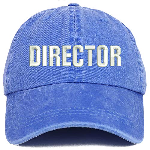 Trendy Apparel Shop Director Embroidered Washed Low Profile Cap