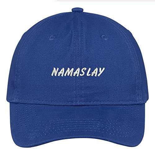 Trendy Apparel Shop Namaslay Embroidered Brushed Cotton Adjustable Cap