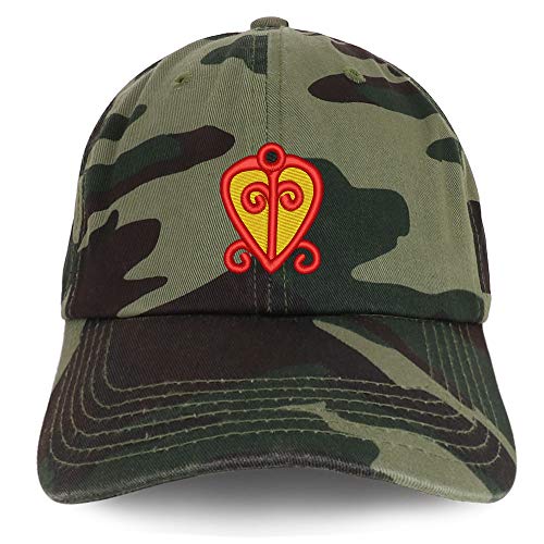 Trendy Apparel Shop Adinkra Power of Love Soft Crown 100% Brushed Cotton Cap