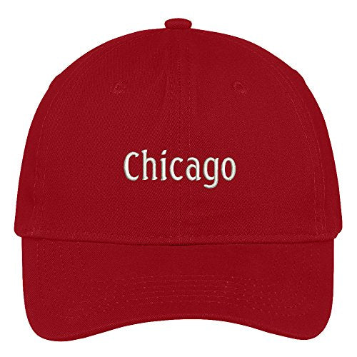 Trendy Apparel Shop Chicago City Embroidered Low Profile 100% Cotton Adjustable Cap