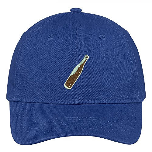 Trendy Apparel Shop Soda Pop Bottle Embroidered Soft Crown 100% Brushed Cotton Cap