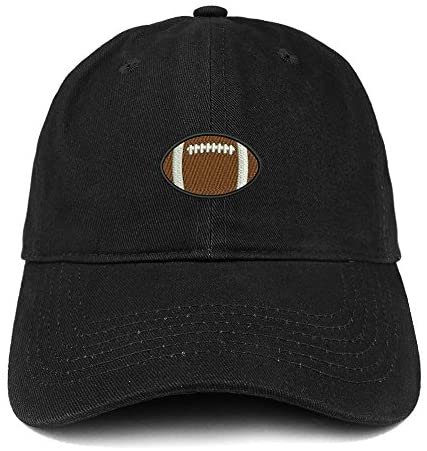 Trendy Apparel Shop Football Quality Embroidered Low Profile Brushed Cotton Dad Hat Cap