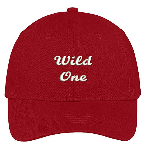 Trendy Apparel Shop Wild One Embroidered Low Profile Soft Cotton Brushed Baseball Cap