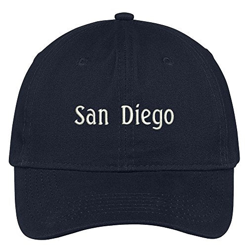 Trendy Apparel Shop San Diego City Embroidered Low Profile 100% Cotton Adjustable Cap