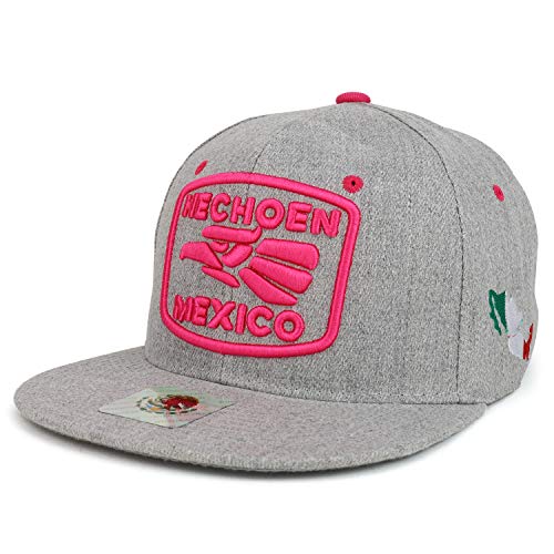 Trendy Apparel Shop Hecho en Mexico Eagle Square Embroidered Snapback Cap