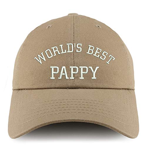 Trendy Apparel Shop World's Best Pappy Solid Adjustable Unstructured Dad Hat