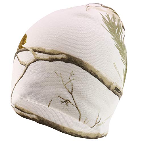 Trendy Apparel Shop Hunting Camo Knit Long Cuff Fold Beanie with Acrylic Lining