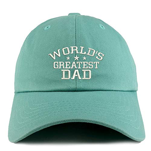 Trendy Apparel Shop World's Greatest Dad Solid Adjustable Unstructured Dad Hat