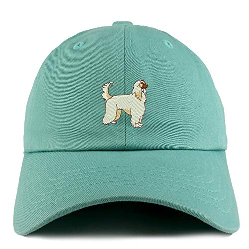 Trendy Apparel Shop Afghan Dog Embroidered Low Profile Soft Cotton Dad Hat Cap