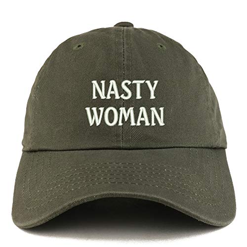 Trendy Apparel Shop Nasty Woman Solid Adjustable Unstructured Dad Hat