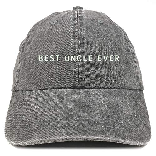 Trendy Apparel Shop Best Uncle Ever Embroidered Washed Low Profile Cap