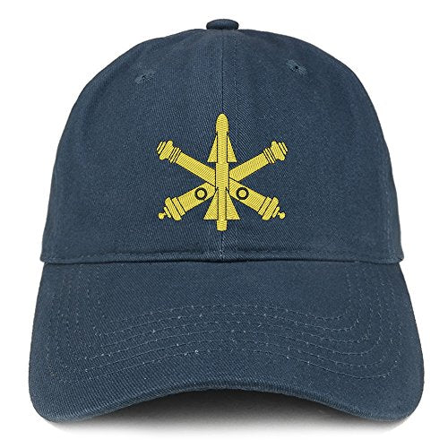 Trendy Apparel Shop Air Defense Logo Embroidered Low Profile Brushed Cotton Cap