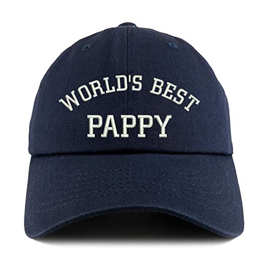 Trendy Apparel Shop World's Best Pappy Solid Adjustable Unstructured Dad Hat