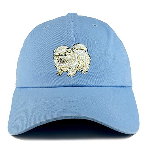 Trendy Apparel Shop Chow Chow Dog Embroidered Low Profile Soft Cotton Dad Hat Cap