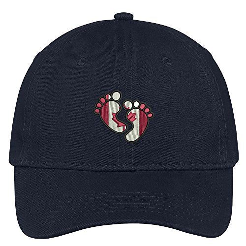 Trendy Apparel Shop First Canada Embroidered Soft Crown 100% Brushed Cotton Cap