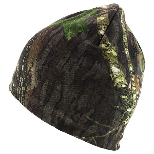 Trendy Apparel Shop Hunting Camo Knit Short Beanie with Acrylic Lining