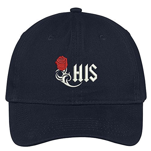 Trendy Apparel Shop Rose Embroidered Low Profile Soft Cotton Brushed Baseball Cap