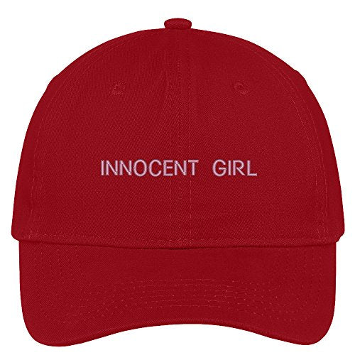 Trendy Apparel Shop Innocent Girl Embroidered Soft Low Profile Adjustable Cotton Cap