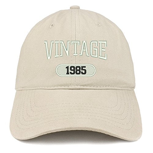 Trendy Apparel Shop Vintage 1985 Embroidered 36th Birthday Relaxed Fitting Cotton Cap