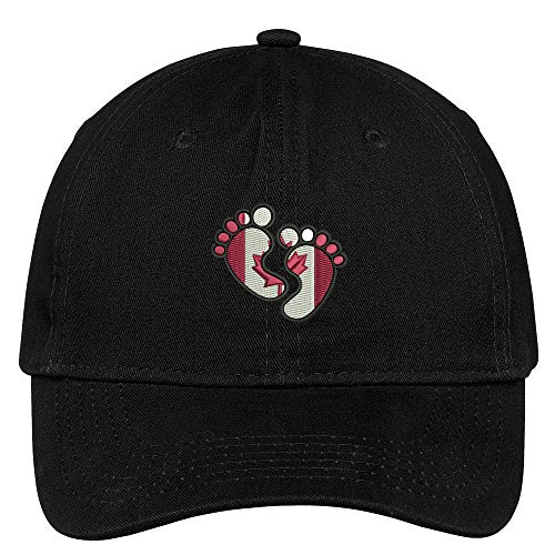 Trendy Apparel Shop First Canada Embroidered Soft Crown 100% Brushed Cotton Cap