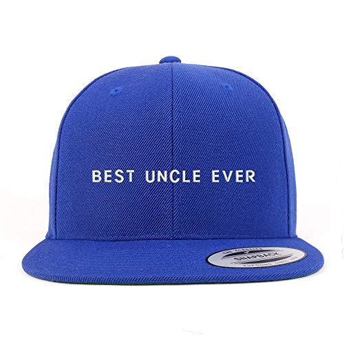 Trendy Apparel Shop Best Uncle Ever Structured Flatbill Snapback Cap