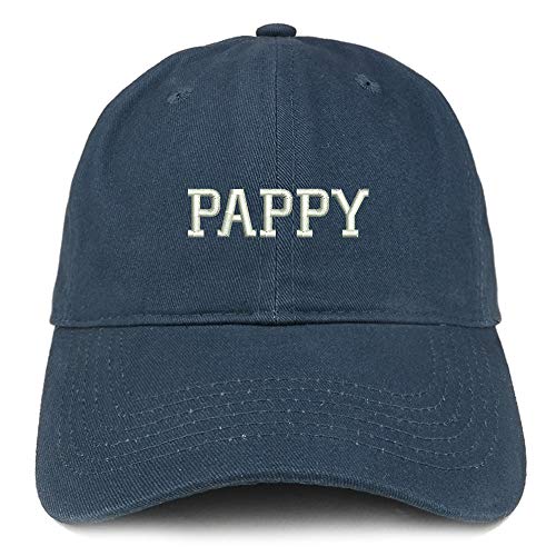 Trendy Apparel Shop Pappy Embroidered Soft Crown 100% Brushed Cotton Cap