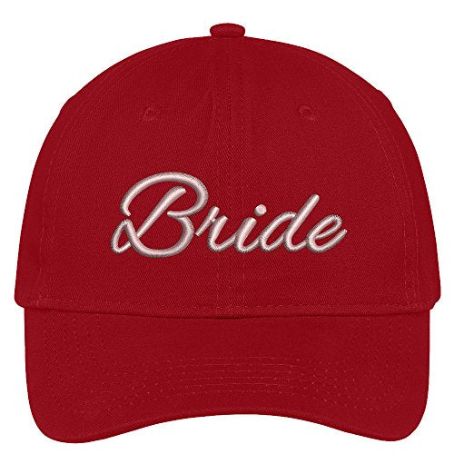 Trendy Apparel Shop Bride Wedding Theme Embroidered Soft Crown Cotton Cap