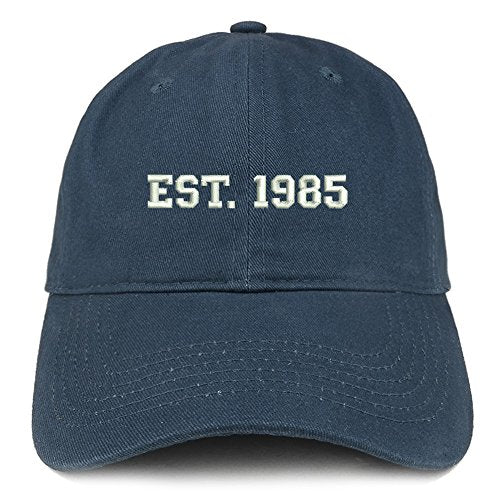 Trendy Apparel Shop EST 1985 Embroidered - 36th Birthday Gift Soft Cotton Baseball Cap