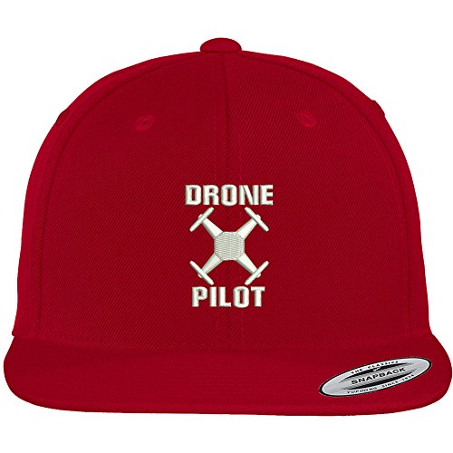 Trendy Apparel Shop Drone Operator Pilot Embroidered Flat Bill Snapback Baseball Cap